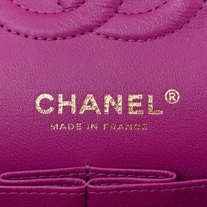 Chanel Lambskin Quilted Small Double Flap Purple 6 of 10
