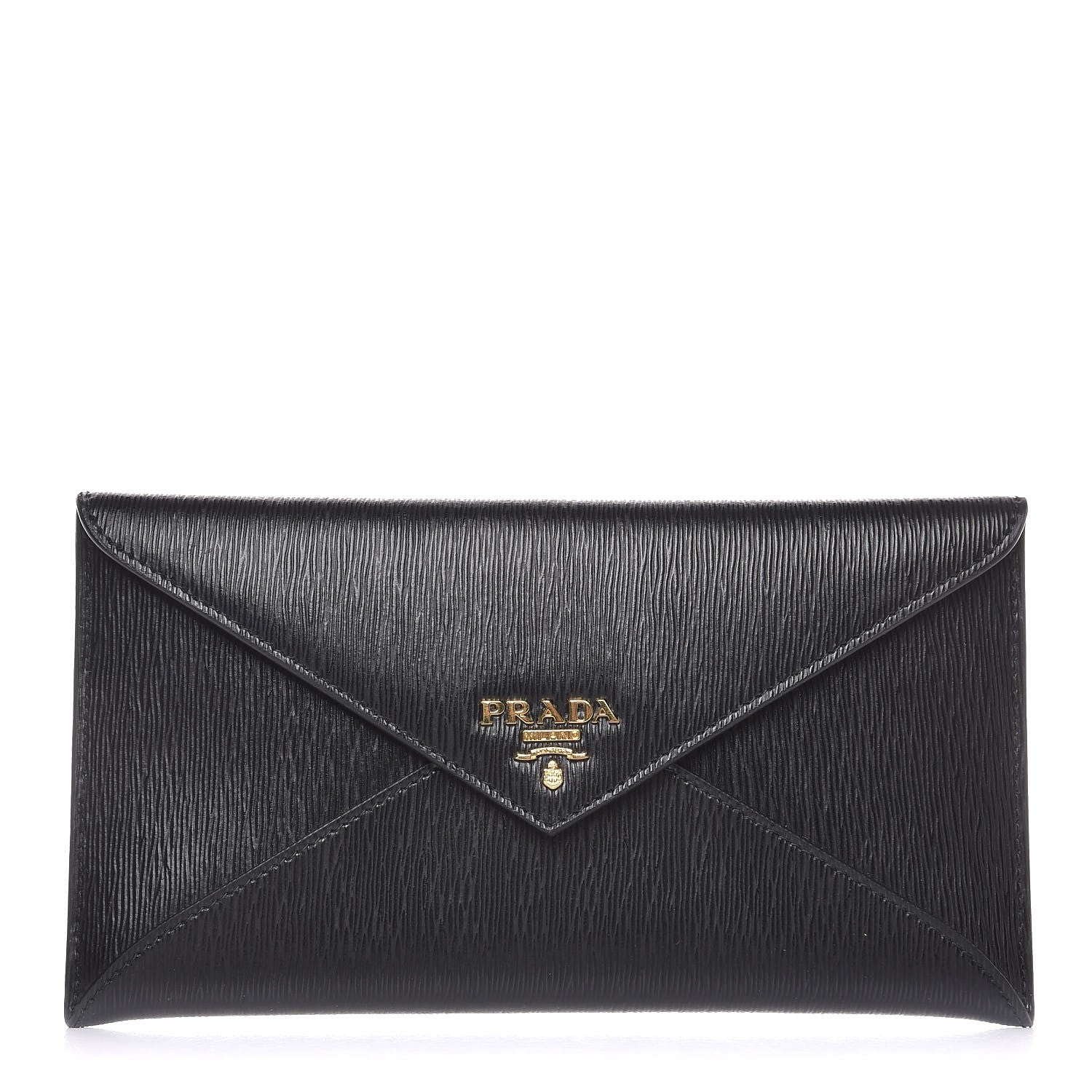Prada Vitello Move Envelope Wallet Black 1 of 7