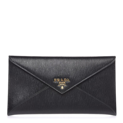 Prada Vitello Move Envelope Wallet Black 1 of 7