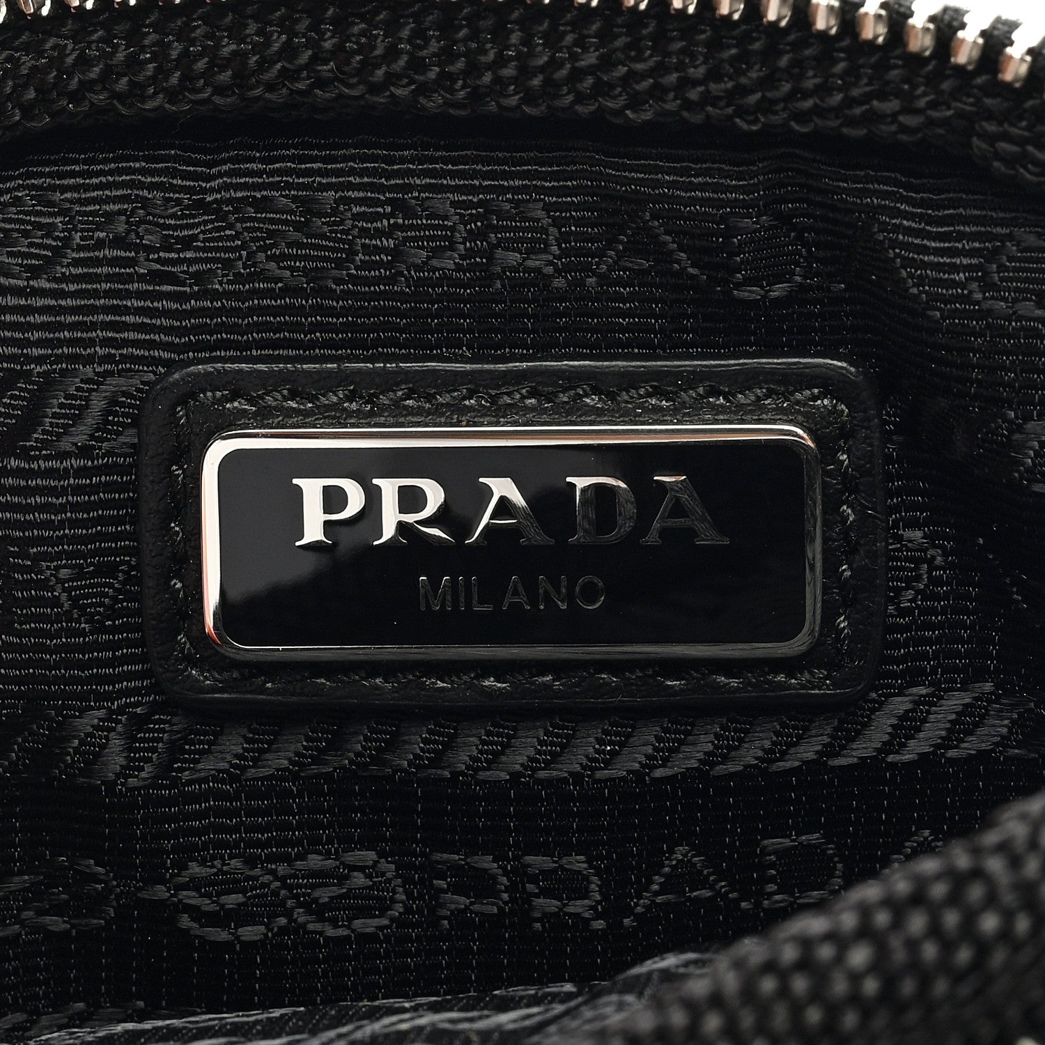 Prada Tessuto Nylon Mini Pouch Black 6 of 6