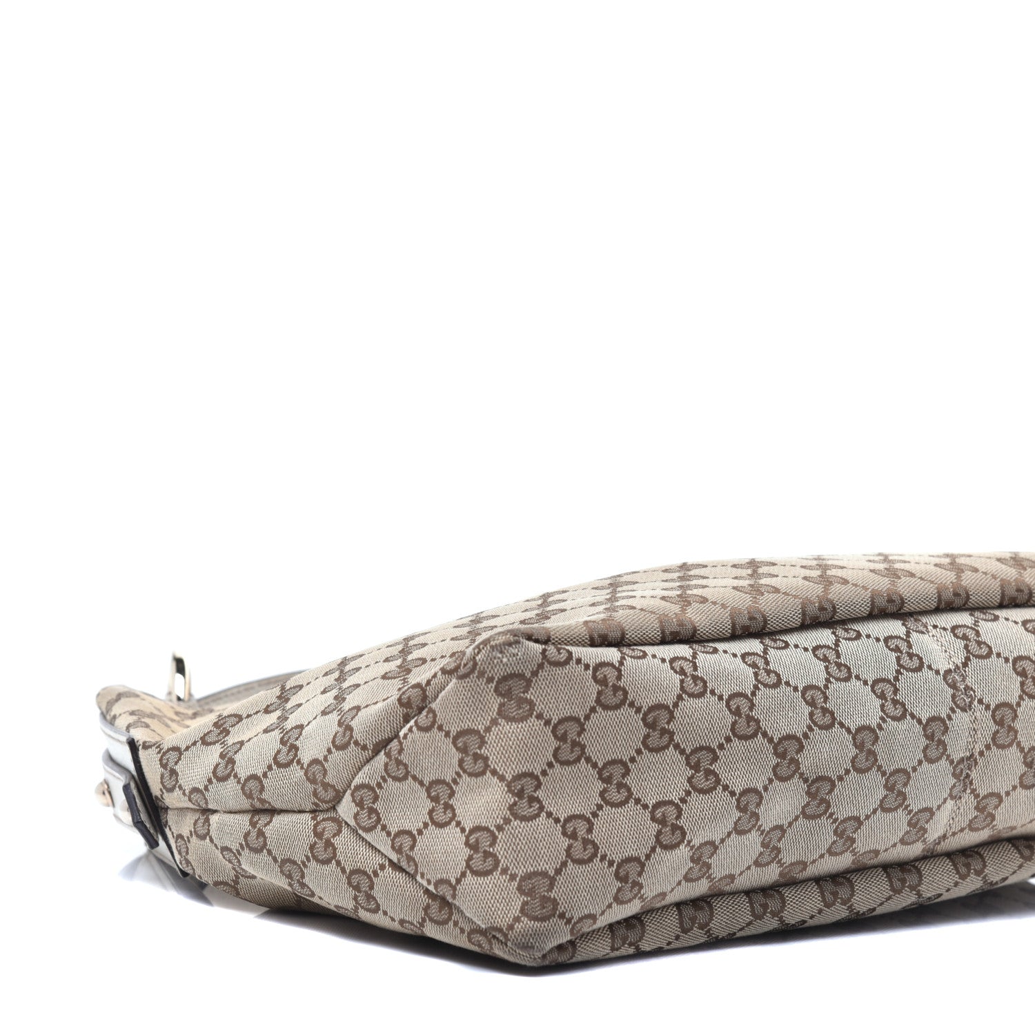 Gucci Monogram Medium Horsebit Chain Hobo Off White 8 of 10