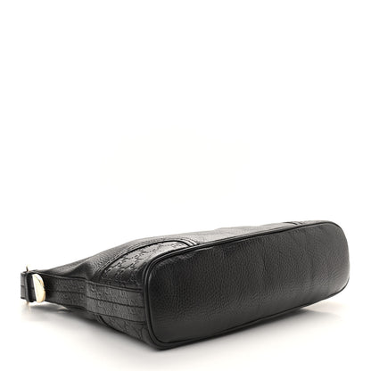 Gucci Pebbled Calfskin Guccissima Trim Medium Signoria Hobo Black 4 of 13