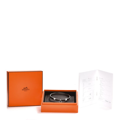 Hermes 18K White Gold Diamond PM Collier De Chien Bracelet SH 5 of 5