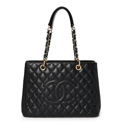 Chanel Caviar Quilted Grand Shopping Tote GST Black 1 of 11