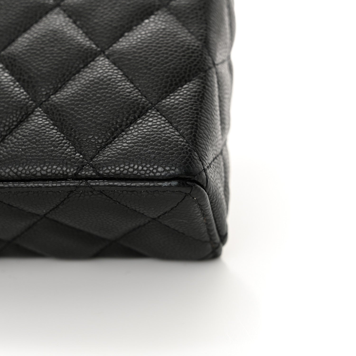 Chanel Caviar Quilted Top Handle Slim Vanity With Chain Black 12 of 12