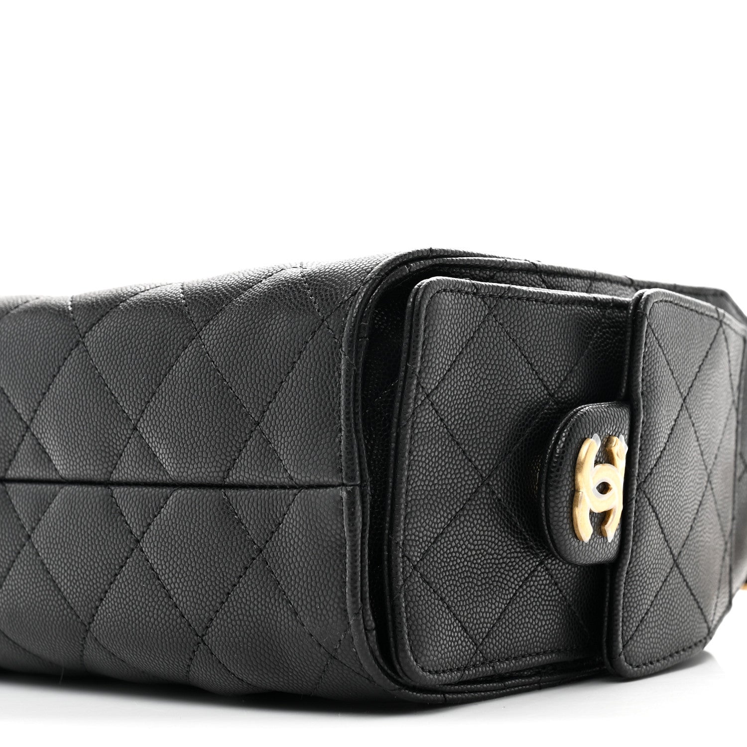 Chanel Caviar Quilted Mini Chanel 25 Handbag Black 10 of 10