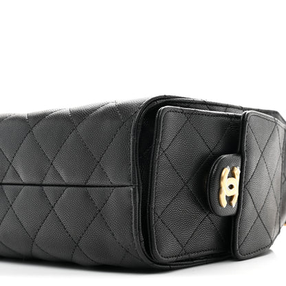 Chanel Caviar Quilted Mini Chanel 25 Handbag Black 10 of 10