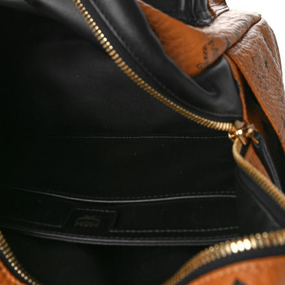 MCM Visetos Small Stark Backpack Cognac Black 5 of 9