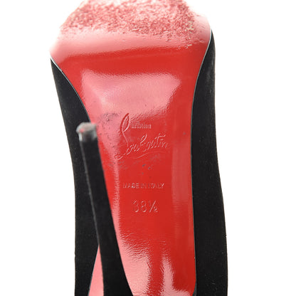 Christian Louboutin Suede Patent Geo 120 Pumps 38.5 Black 10 of 15