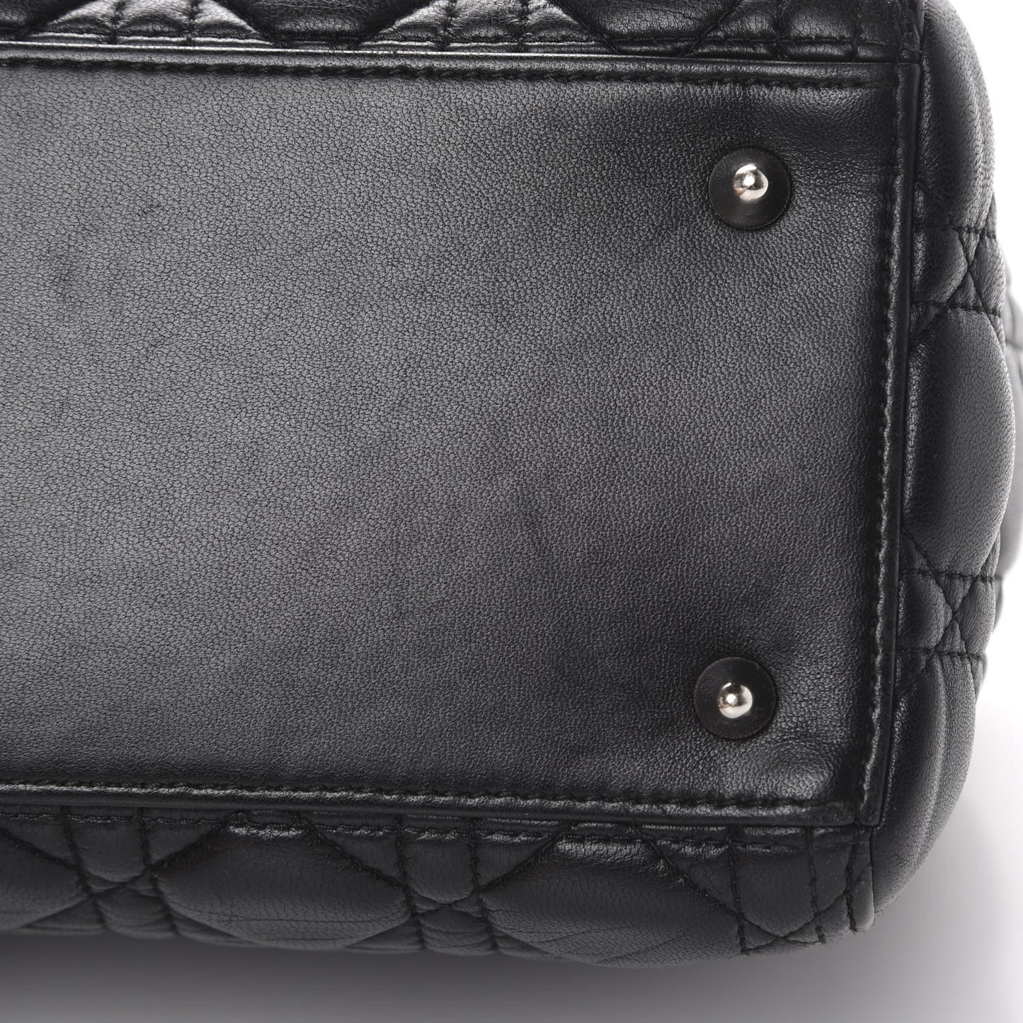 Lambskin Cannage Medium Lady Dior Black