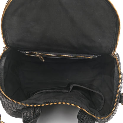 Alexander Wang Pebbled Lambskin Rockie Black Antique Brass Hardware 4 of 11