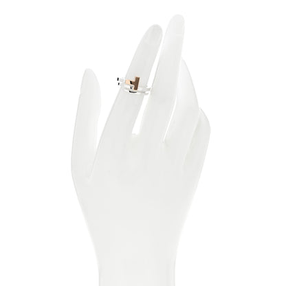 Tiffany 18K Rose Gold Sterling Silver T Square Wrap Ring 49 4.75 2 of 4