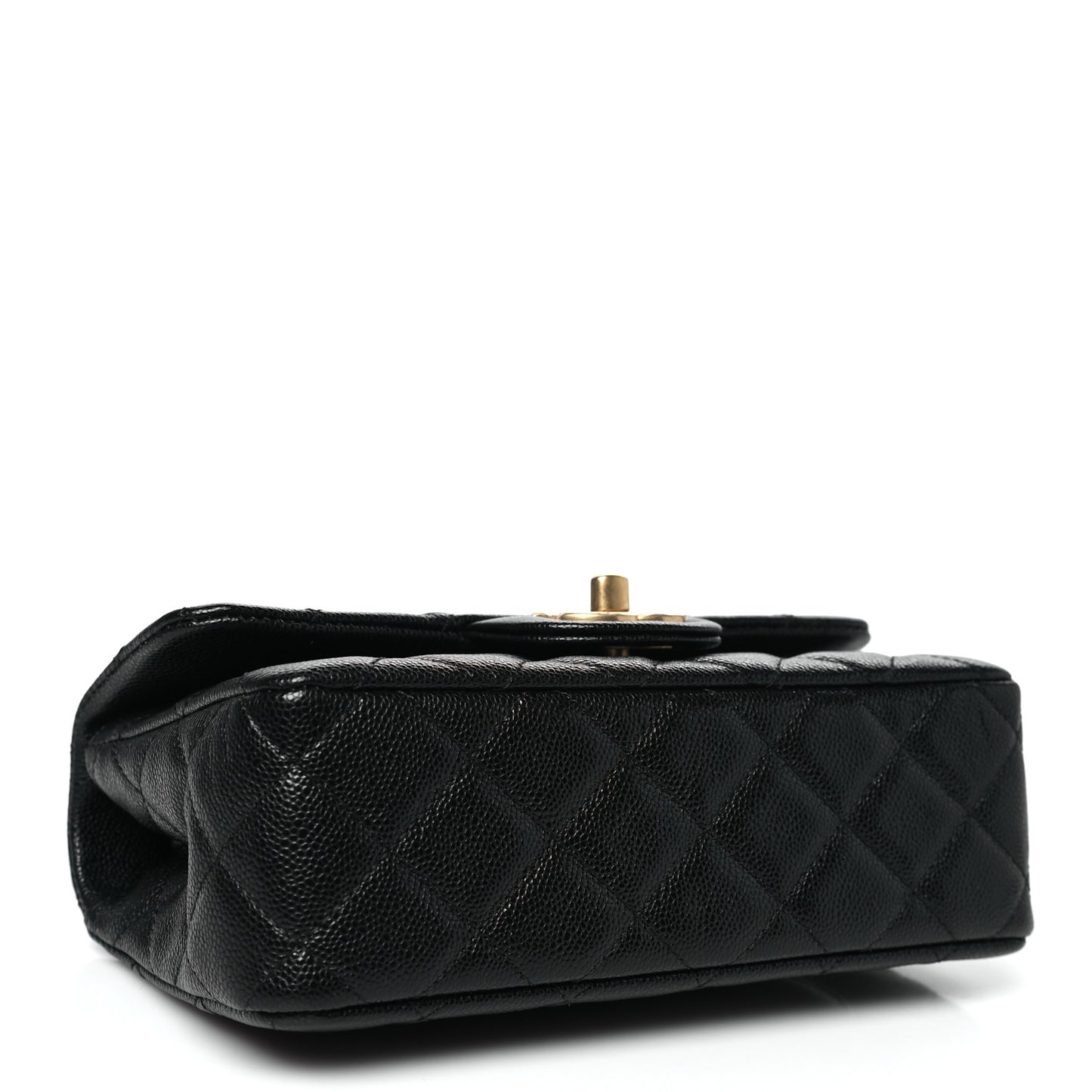 Caviar Quilted Mini Handy CC Flap Black