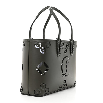 Christian Louboutin Calfskin Loubinthesky Perforated Small Cabata Tote Rocket 4 of 11