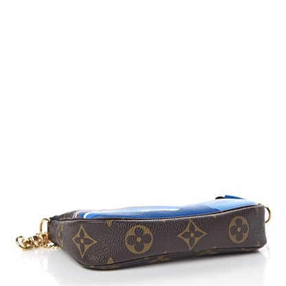 Louis Vuitton Monogram 2019 Christmas Animation Mini Venice Pochette Accessories Blue 4 of 8