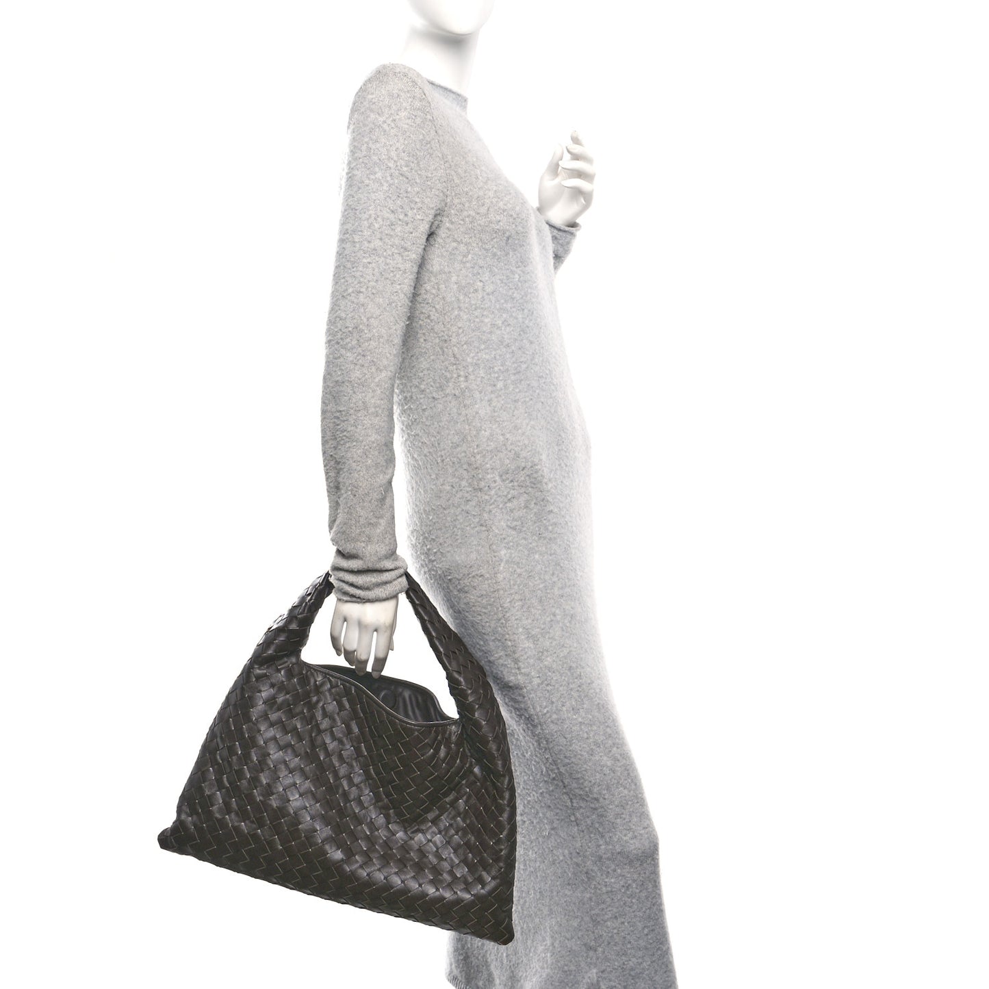 Calfskin Intrecciato Small Hop Fondant