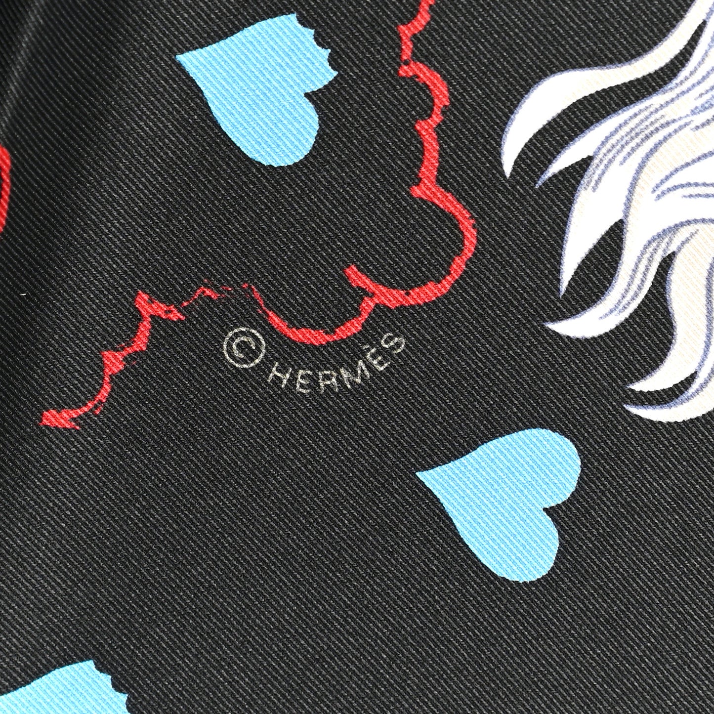 Silk Tea Time Scarf 70 Black
