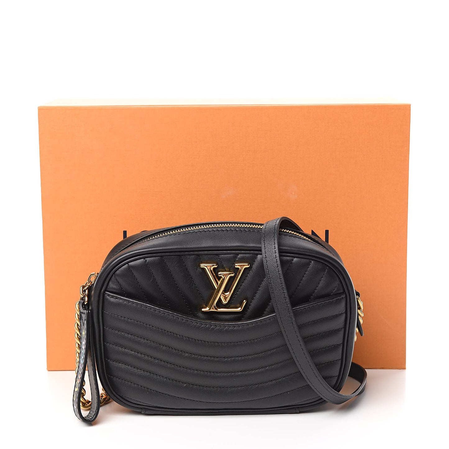 Calfskin New Wave Camera Bag Black