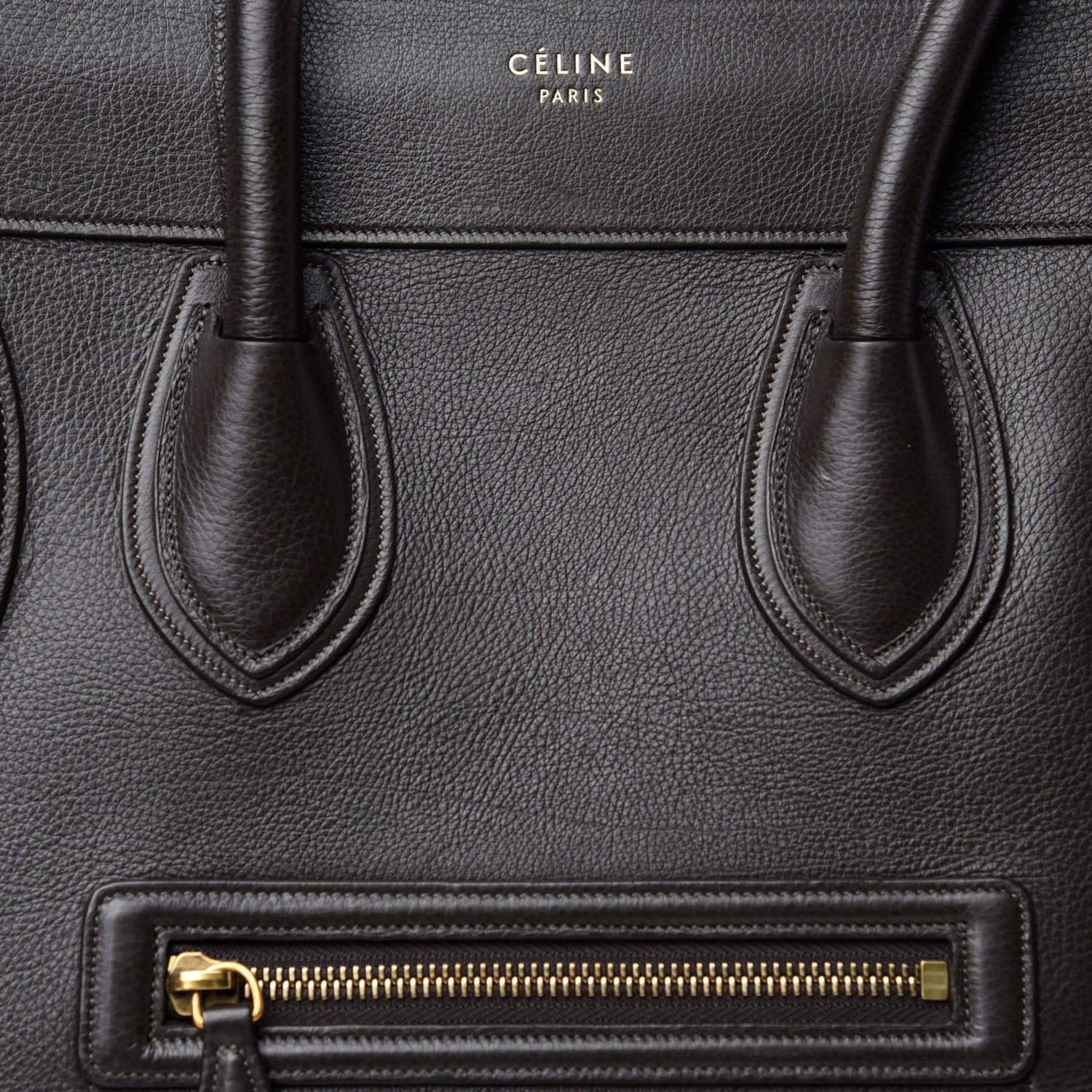 Celine Soft Grained Calfskin Mini Luggage Brown 13 of 13