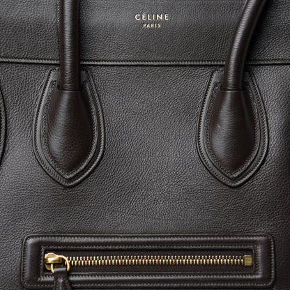 Celine Soft Grained Calfskin Mini Luggage Brown 13 of 13