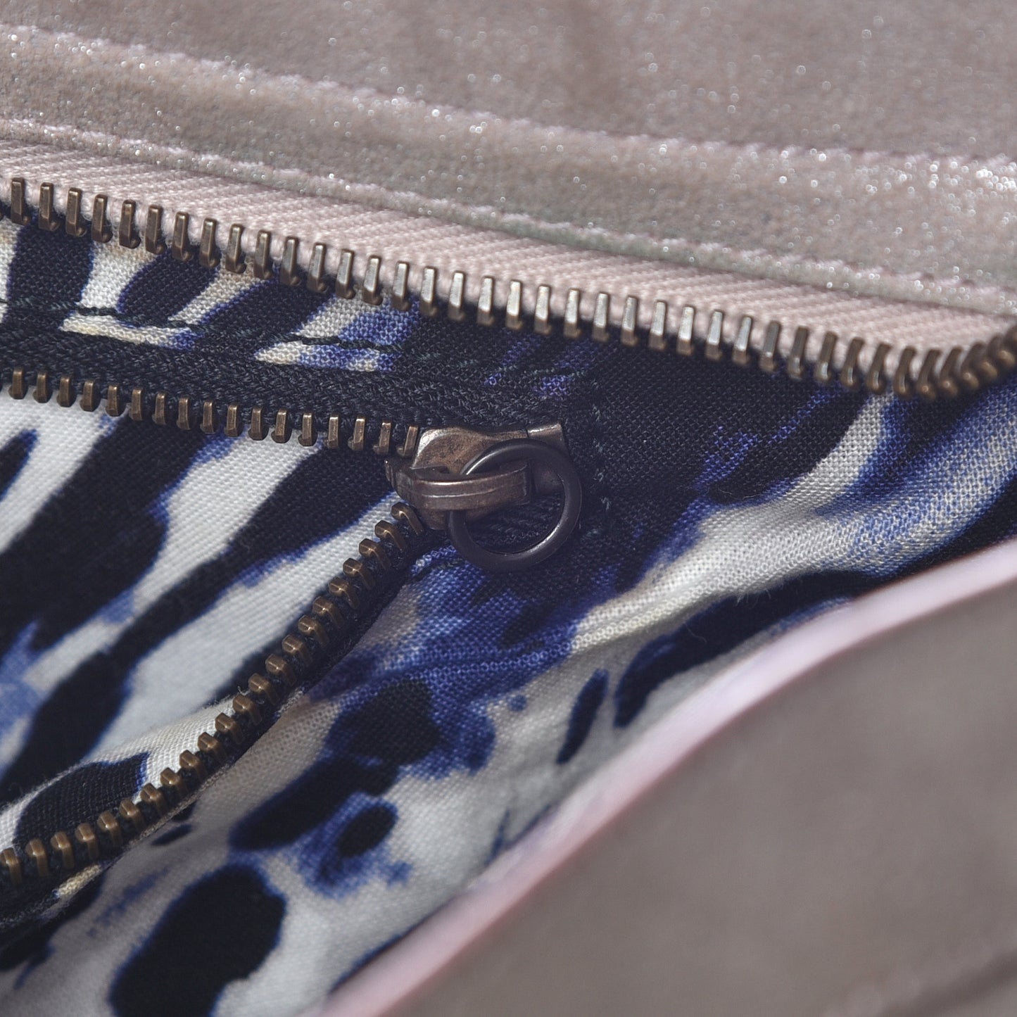 Metallic Craquele Calfskin Classic Hardware City Bois de Rose