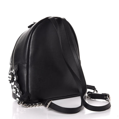 Fendi Vitello Dolce Crystal Flowerland Croc Tail Mini Backpack Black 3 of 7