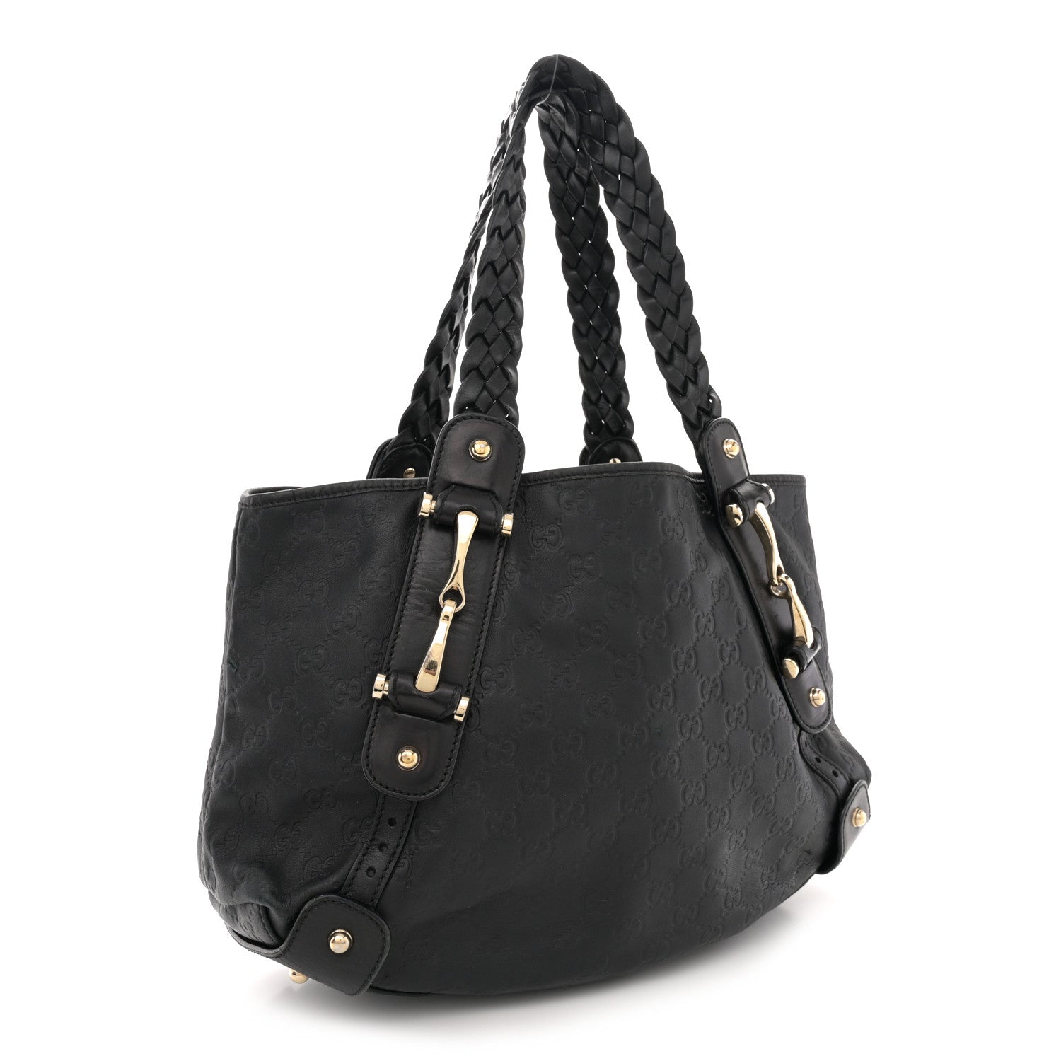 Gucci Guccissima Small Pelham Shoulder Bag Black 3 of 12