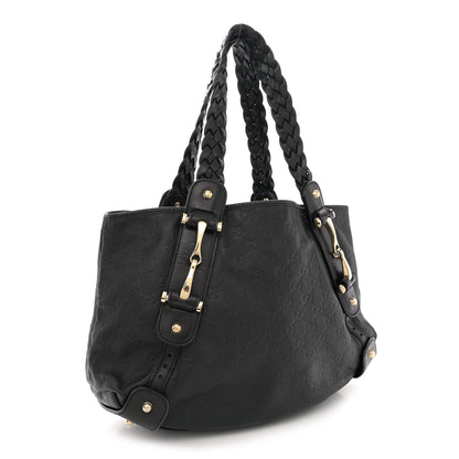 Gucci Guccissima Small Pelham Shoulder Bag Black 3 of 12
