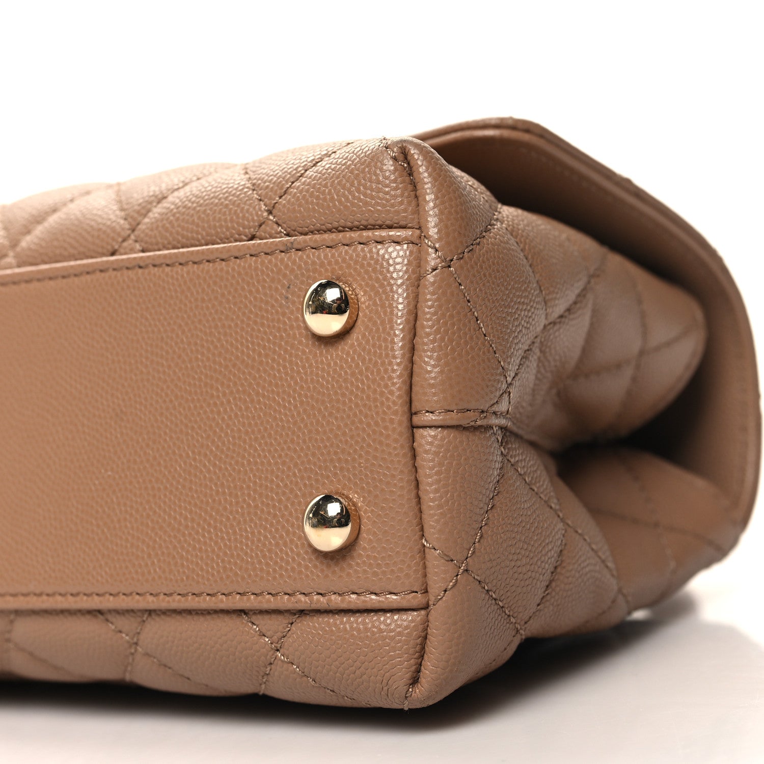 Chanel Caviar Quilted Mini Coco Handle Flap Brown 10 of 10