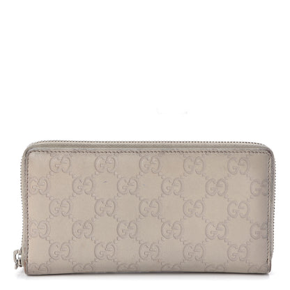 Gucci Guccissima Large Twins Zip Around Wallet White 1 of 17