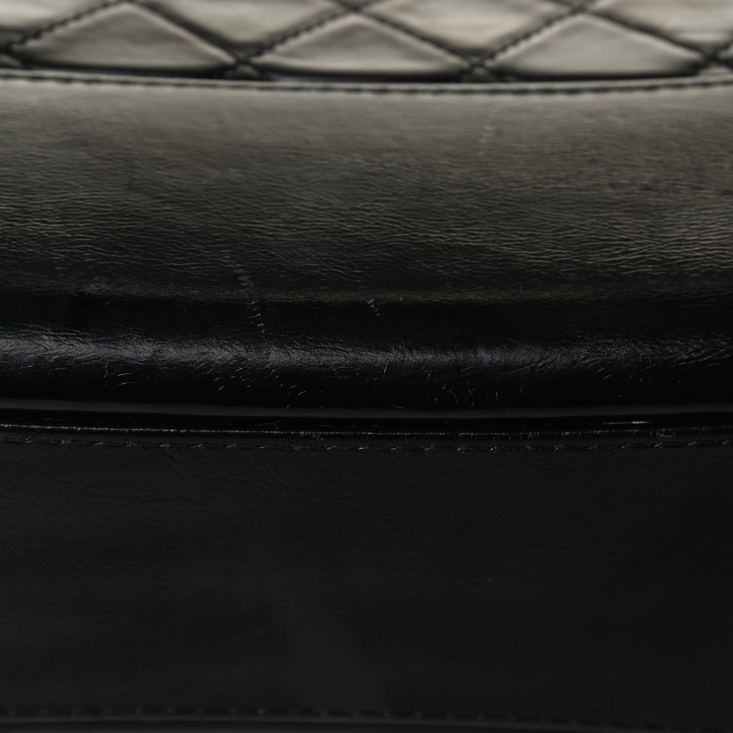 Aged Calfskin Quilted Medium Gabrielle Hobo Black