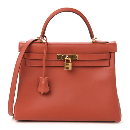 Hermes Evercolor Kelly Retourne 32 Brique 1 of 11