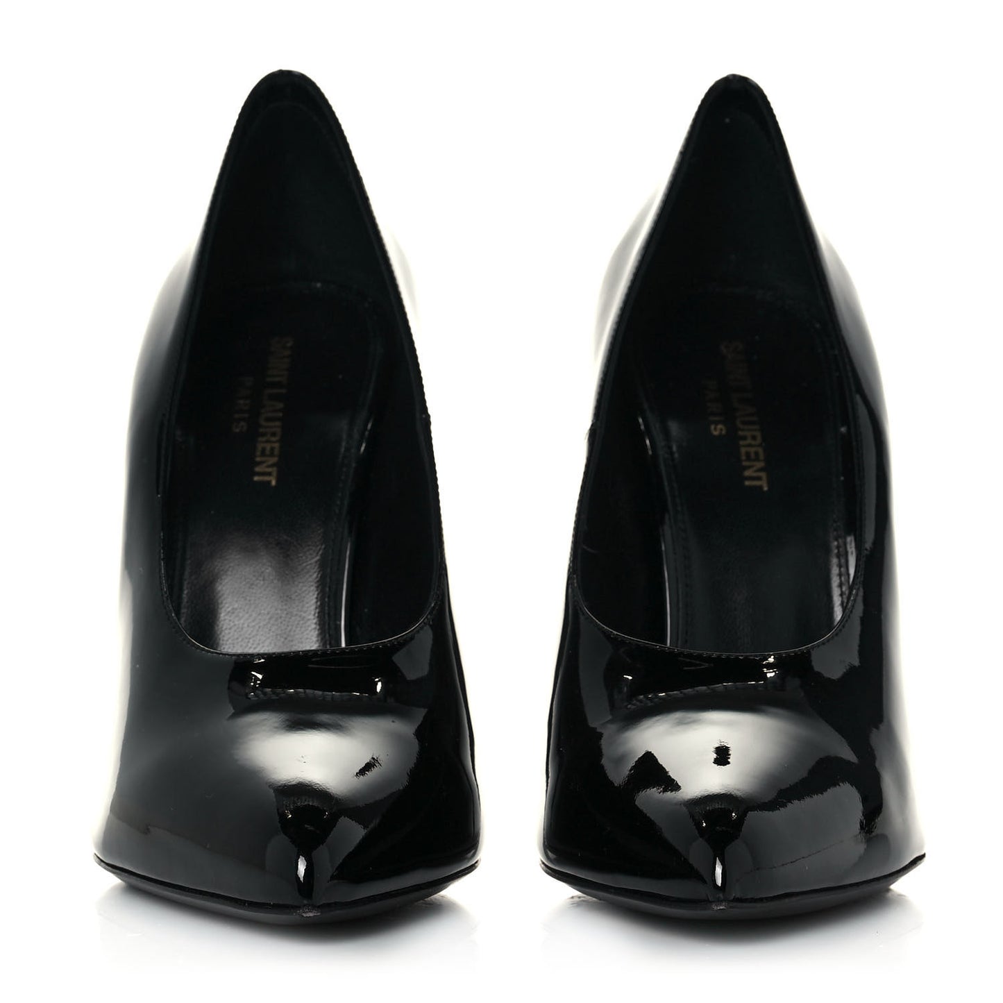 Patent Calfskin Kiki 100 Pumps 41 Black
