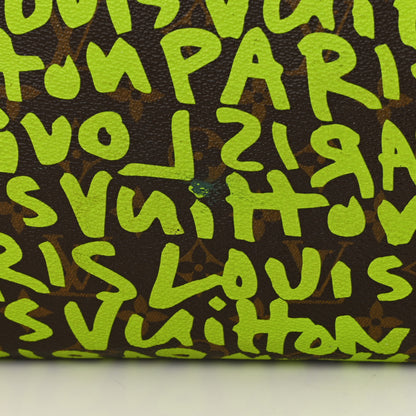 Louis Vuitton Monogram Graffiti Speedy 30 Green 13 of 16
