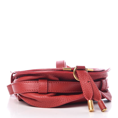 Chloe Calfskin Mini Marcie Round Crossbody Bag Red 4 of 10