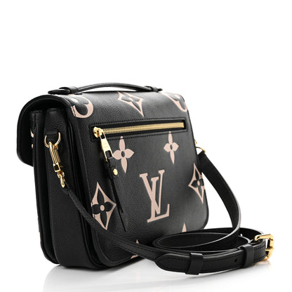 Louis Vuitton Empreinte Monogram Giant Pochette Metis Black Beige 3 of 10
