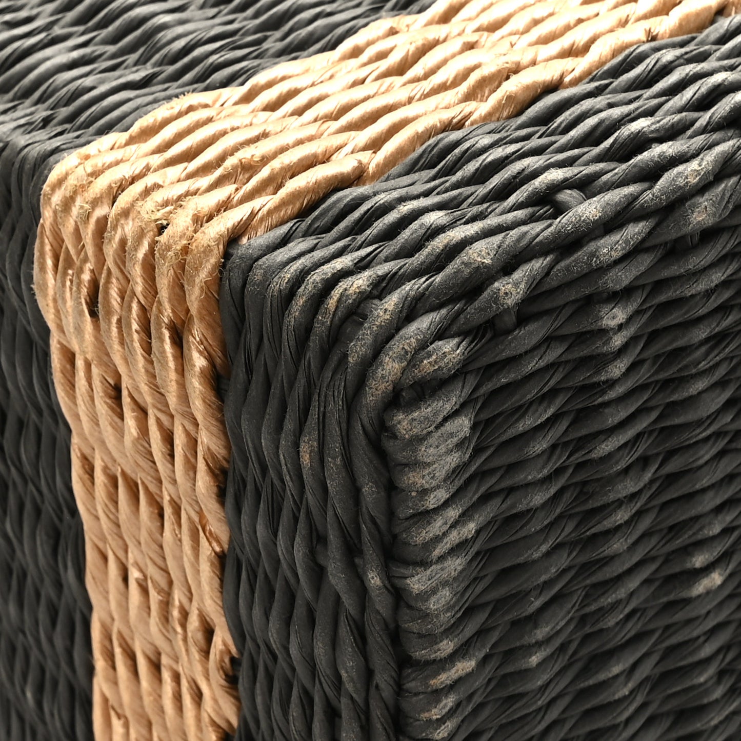 Rattan Picnic Tote Grey