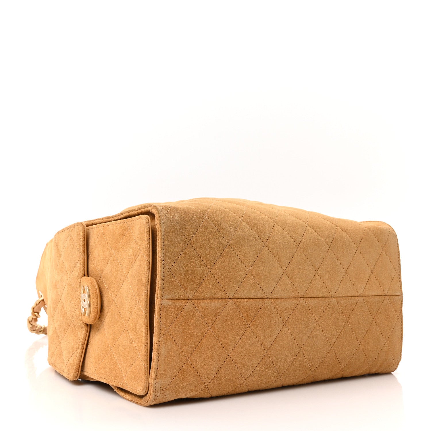 Chanel Suede Quilted Medium Chanel 25 Handbag Beige 5 of 11