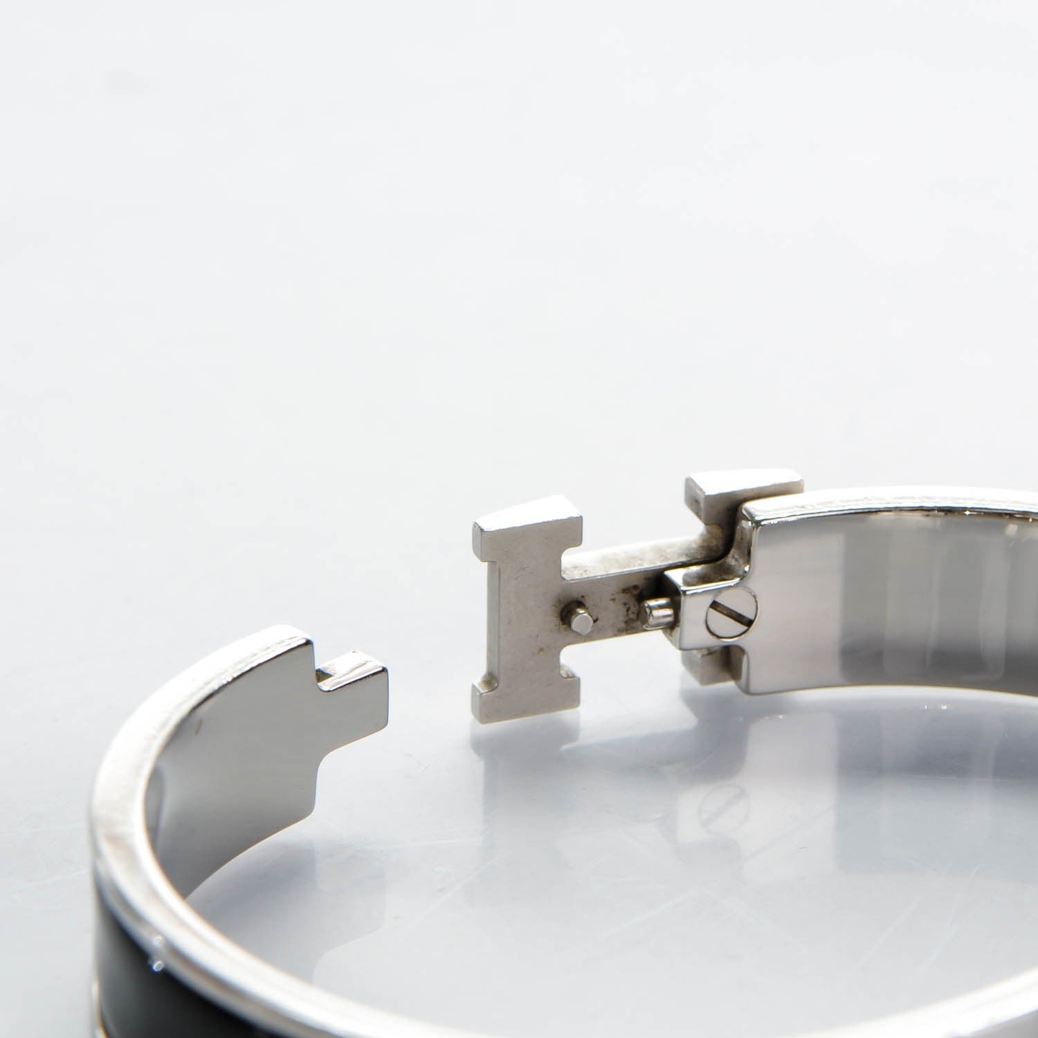 Hermes Enamel Narrow Clic Clac H Bracelet GM Black 6 of 6