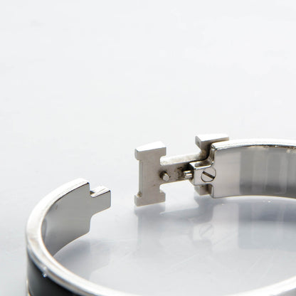 Hermes Enamel Narrow Clic Clac H Bracelet GM Black 6 of 6