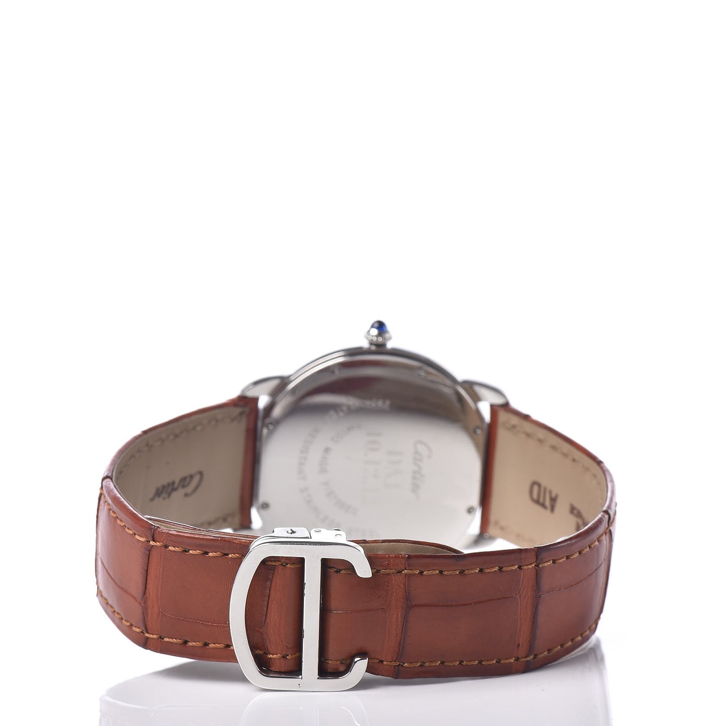 Stainless Steel Alligator 29mm Ronde Solo Quartz Watch Brown