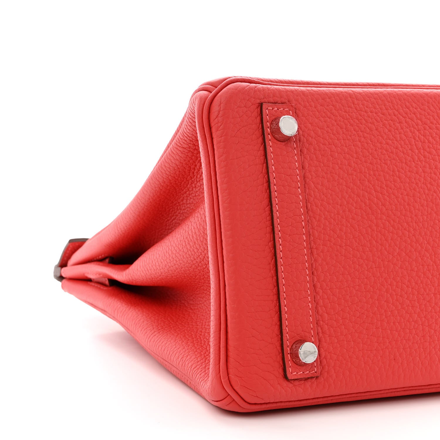 Hermes Taurillon Clemence Birkin 30 Rouge Pivoine 9 of 11