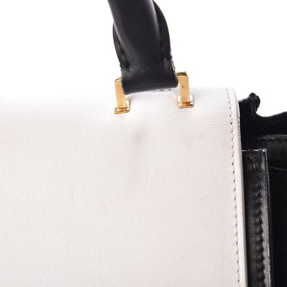 Celine Smooth Calfskin Suede Medium Bi-Color Trapeze Black 8 of 21