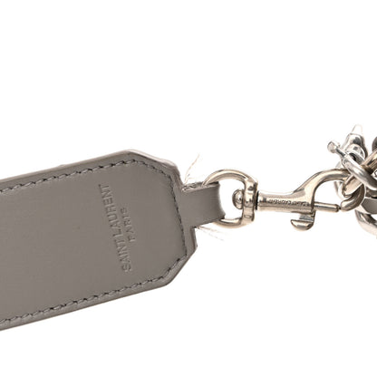 Saint Laurent Calfskin Y Quilted Monogram Loulou Shoulder Bag Pearl Grey 12 of 13