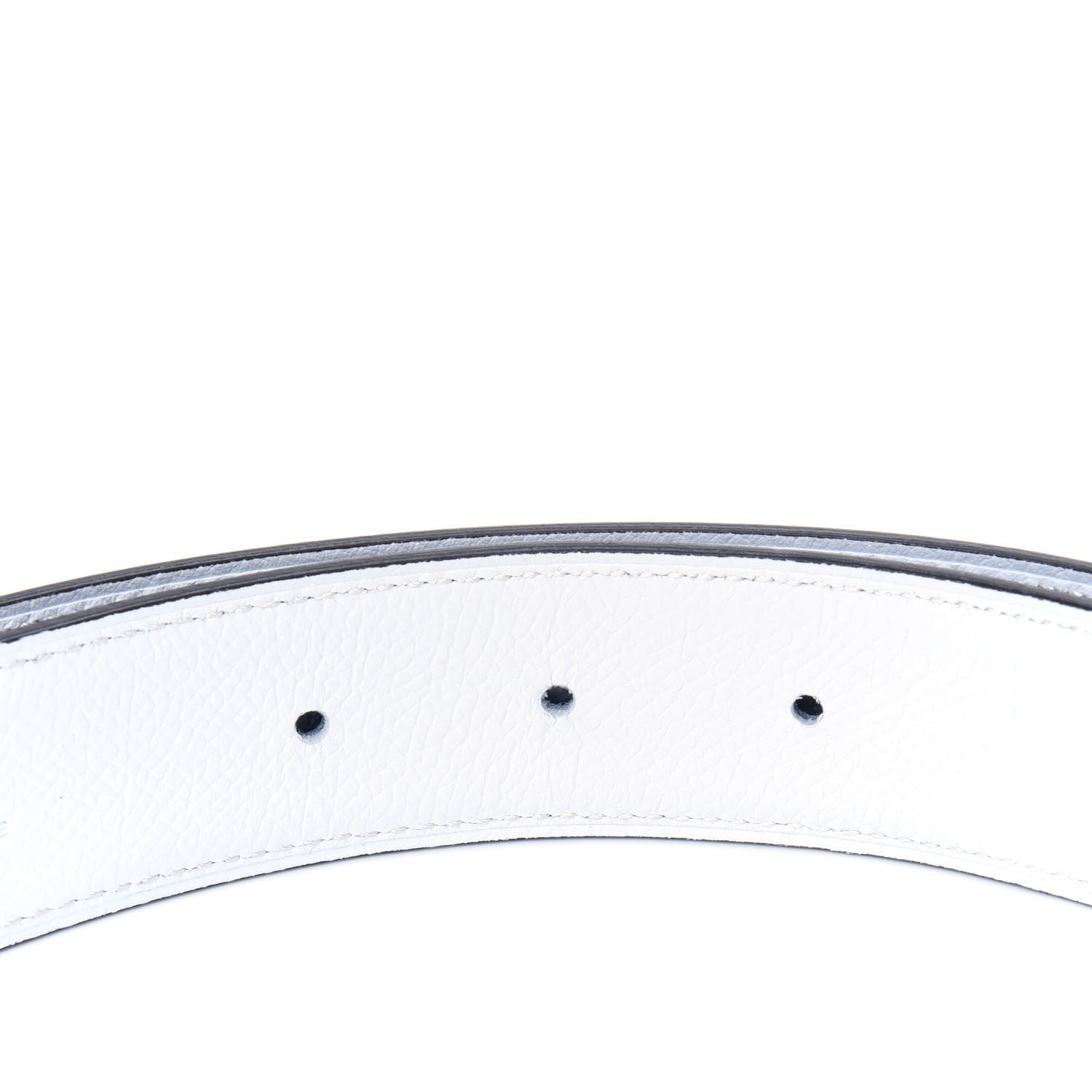 Hermes Epsom 32mm Belt Strap 85 Bleu Saphir White 4 of 6