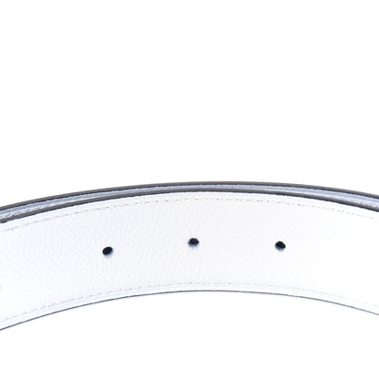 Hermes Epsom 32mm Belt Strap 85 Bleu Saphir White 4 of 6