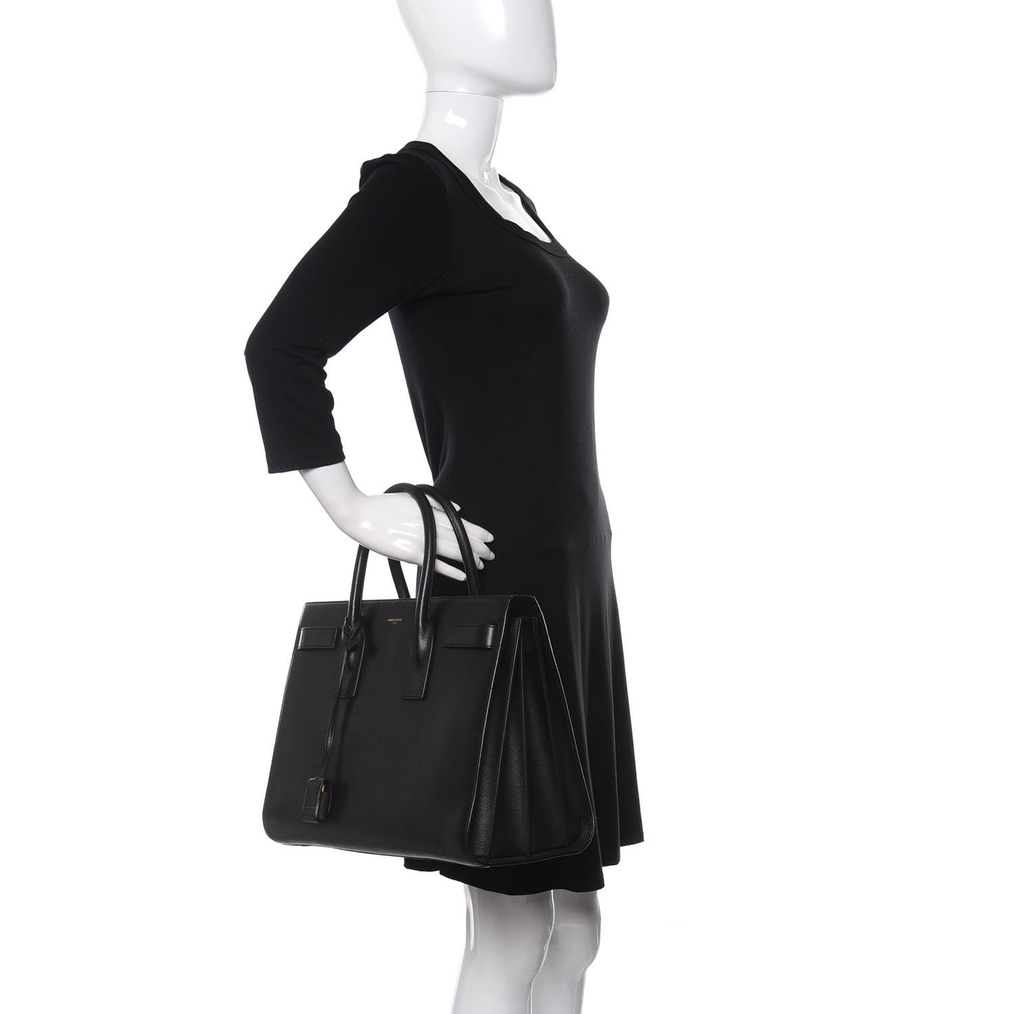 Calfskin Large Sac De Jour Carryall Black