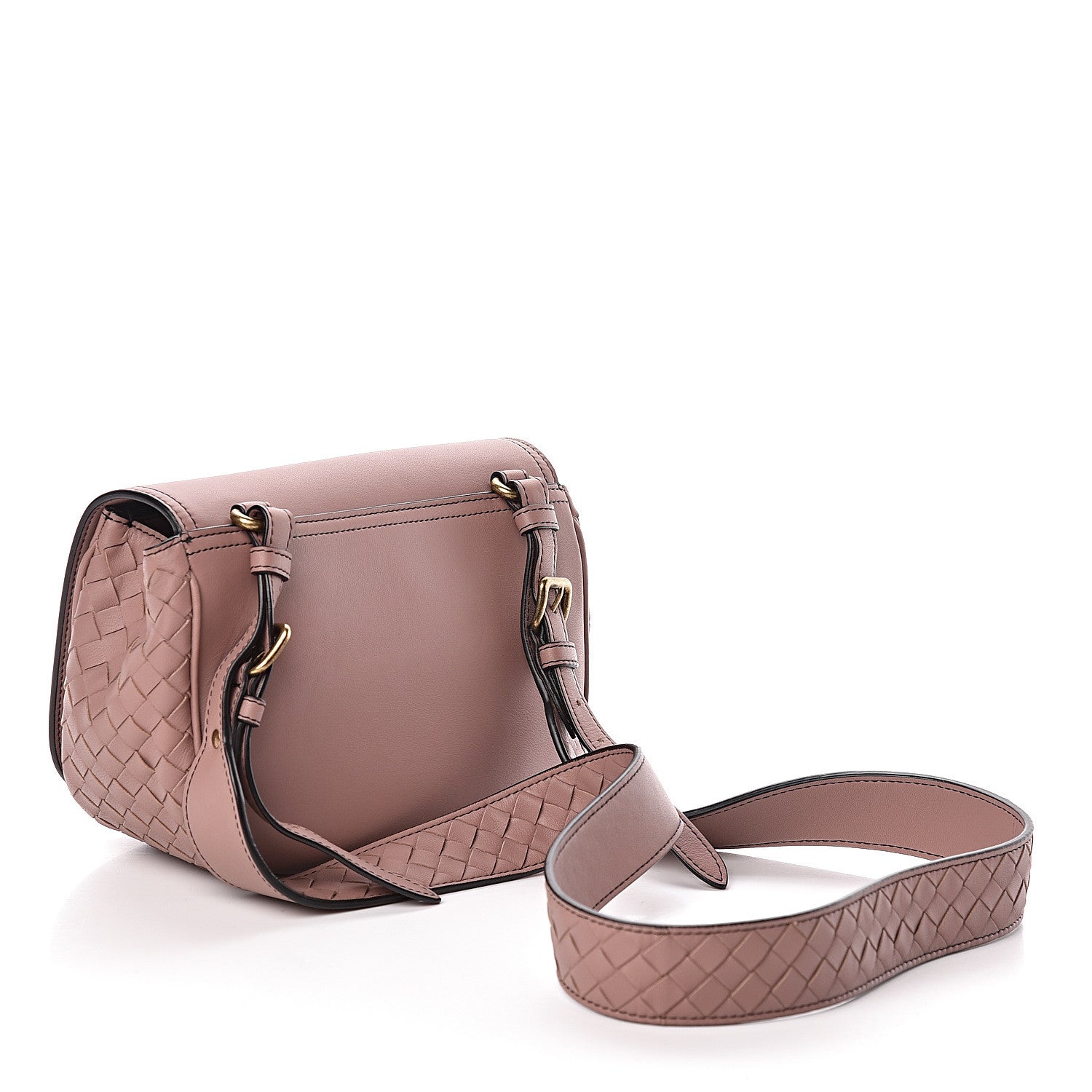 Bottega Veneta Nappa Intrecciato BV Luna Shoulder Bag Deco Rose 3 of 10
