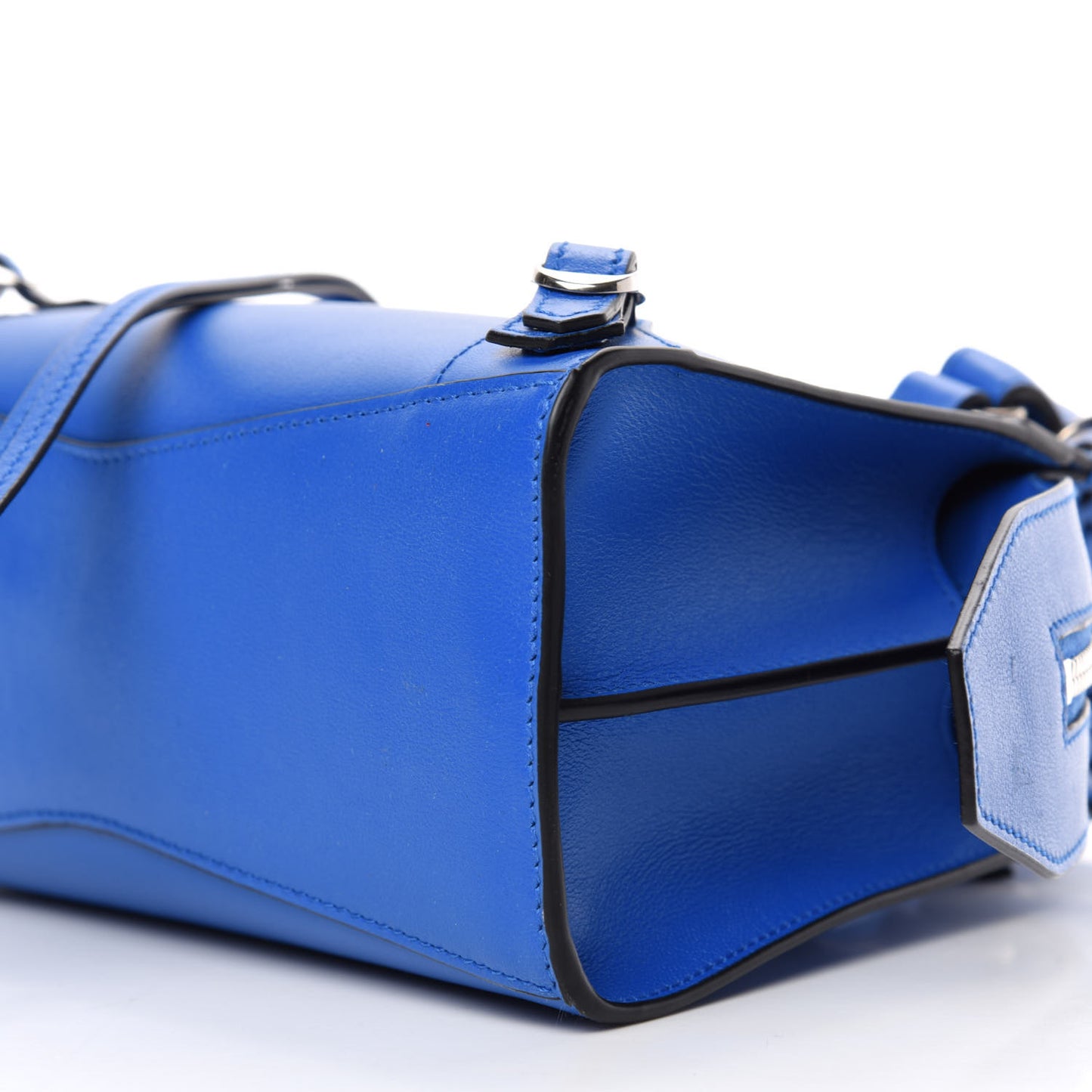 Smooth Calfskin Neo Classic Silver Hardware Mini City Bleu