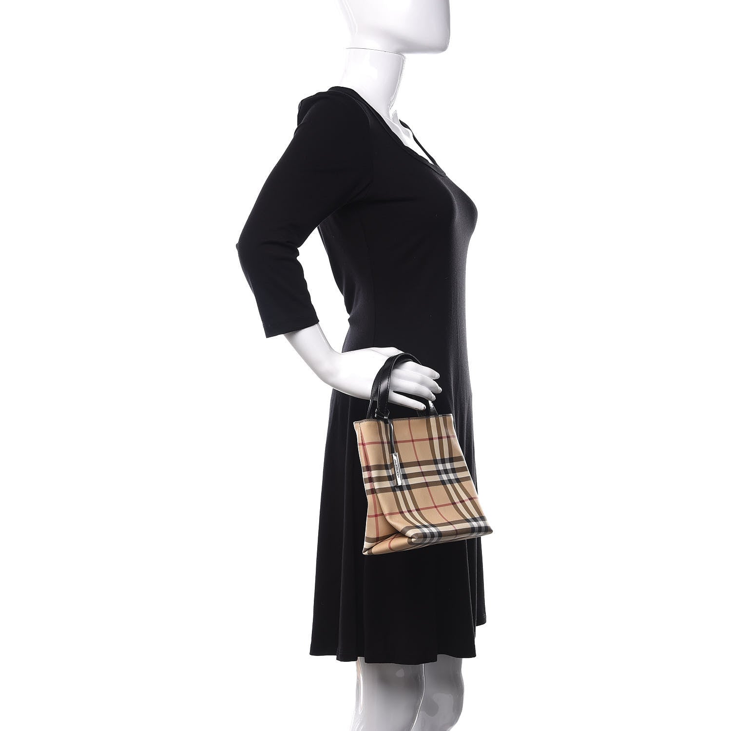 Burberry House Check Small Tote Black 2 of 9